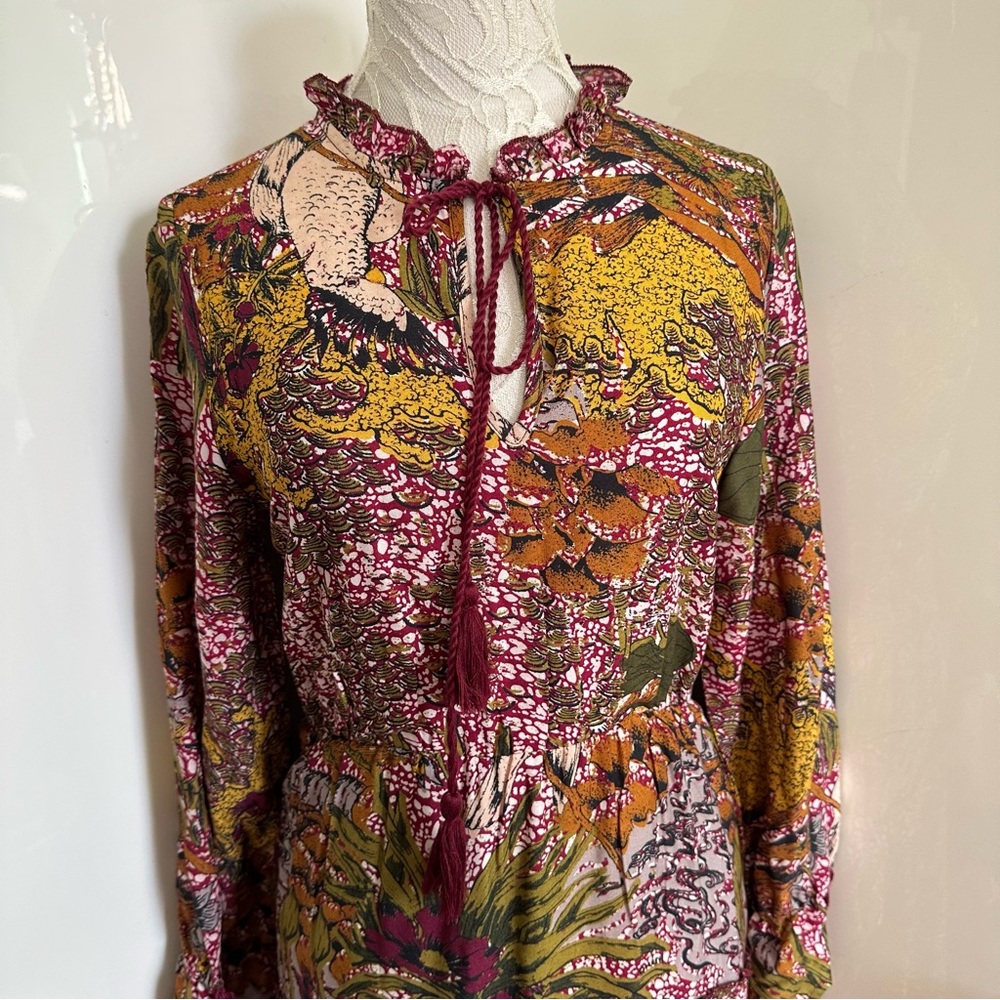 NWT Anthropologie RAGA Fleri Tiered Maxi Dress sz M - Picture 4 of 15